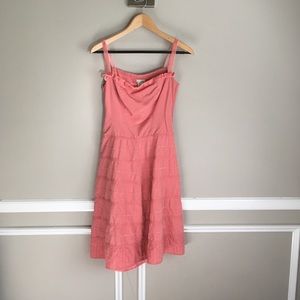 Vintage Odile Velvet Trip Ruffle Dress Size 6